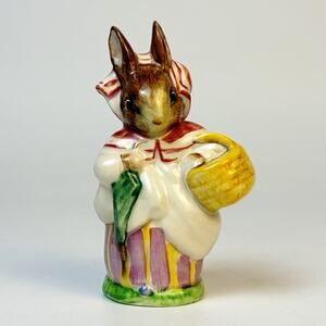 Vtg 1951 Beswick Beatrix Potter Mrs Rabbit Figurine F Warne Wick England EUC